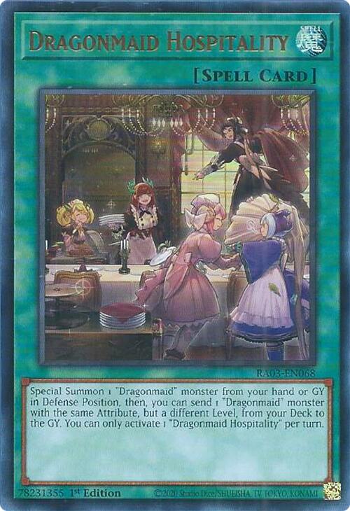 Dragonmaid Hospitality (UR) [RA03-EN068] Ultra Rare | Chromatic Games