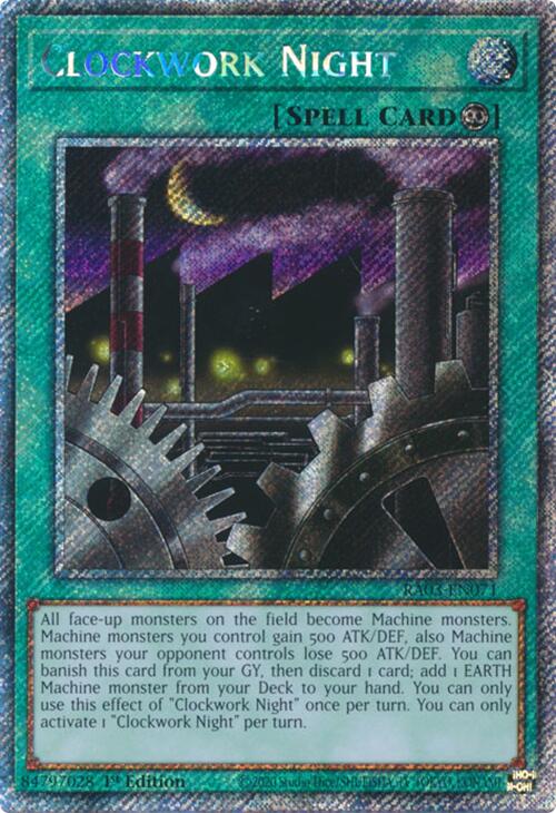 Clockwork Night (Platinum Secret Rare) [RA03-EN071] Platinum Secret Rare | Chromatic Games