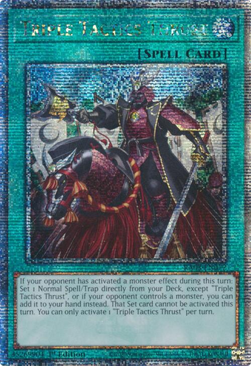 Triple Tactics Thrust (Quarter Century Secret Rare) [RA03-EN072] Quarter Century Secret Rare | Chromatic Games