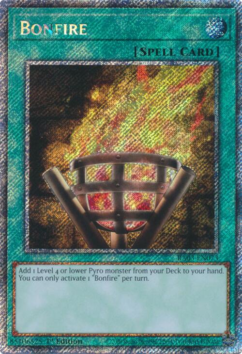 Bonfire (Platinum Secret Rare) [RA03-EN073] Platinum Secret Rare | Chromatic Games