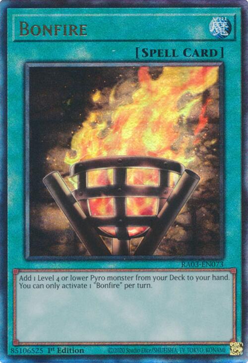 Bonfire (UTR) [RA03-EN073] Prismatic Ultimate Rare | Chromatic Games