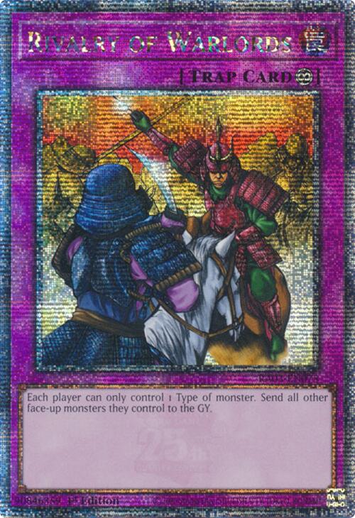 Rivalry of Warlords (Quarter Century Secret Rare) [RA03-EN075] Quarter Century Secret Rare | Chromatic Games