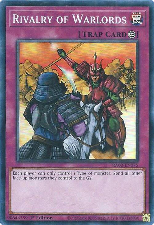 Rivalry of Warlords [RA03-EN075] Super Rare | Chromatic Games