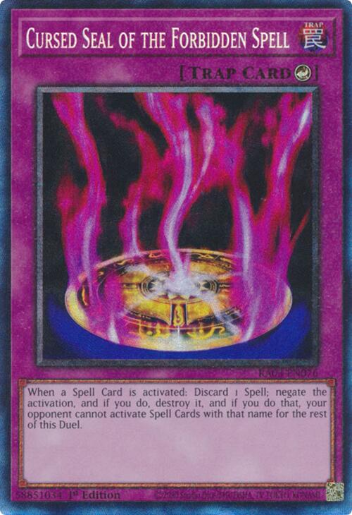 Cursed Seal of the Forbidden Spell (CR) [RA03-EN076] Prismatic Collector's Rare | Chromatic Games