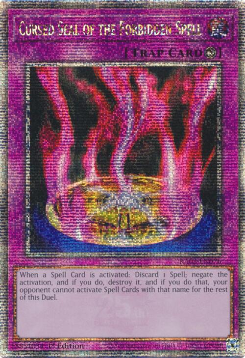 Cursed Seal of the Forbidden Spell (Quarter Century Secret Rare) [RA03-EN076] Quarter Century Secret Rare | Chromatic Games