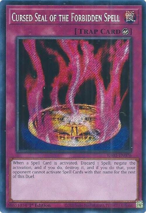 Cursed Seal of the Forbidden Spell (Secret Rare) [RA03-EN076] Secret Rare | Chromatic Games