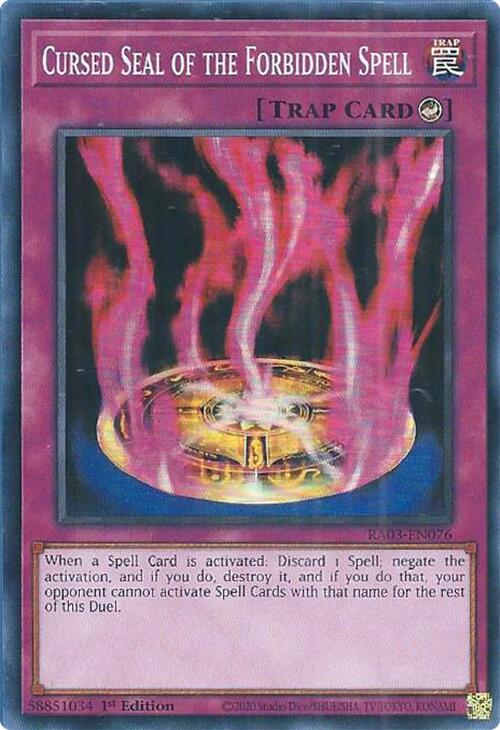 Cursed Seal of the Forbidden Spell [RA03-EN076] Super Rare | Chromatic Games