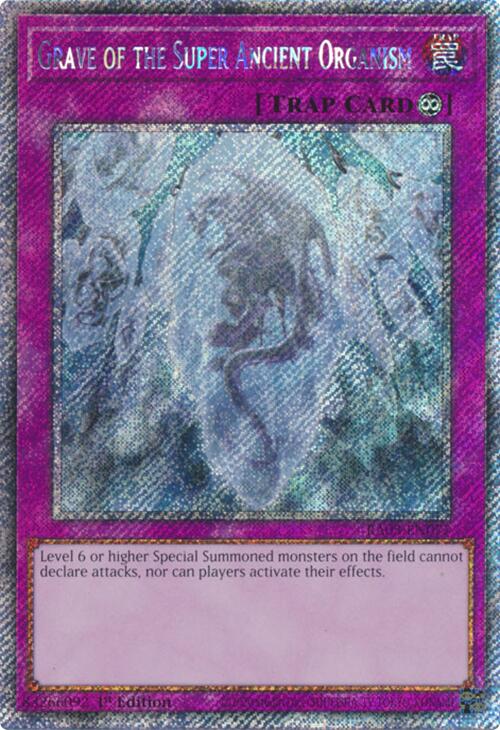 Grave of the Super Ancient Organism (Platinum Secret Rare) [RA03-EN077] Platinum Secret Rare | Chromatic Games