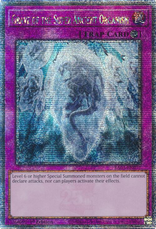 Grave of the Super Ancient Organism (Quarter Century Secret Rare) [RA03-EN077] Quarter Century Secret Rare | Chromatic Games