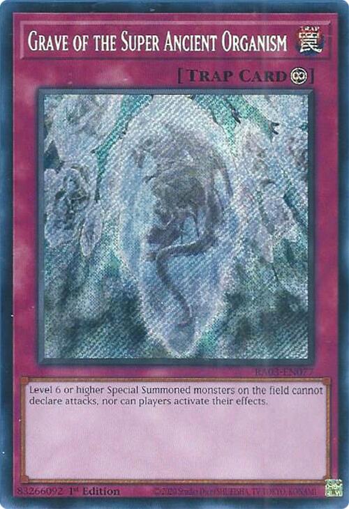Grave of the Super Ancient Organism (Secret Rare) [RA03-EN077] Secret Rare | Chromatic Games