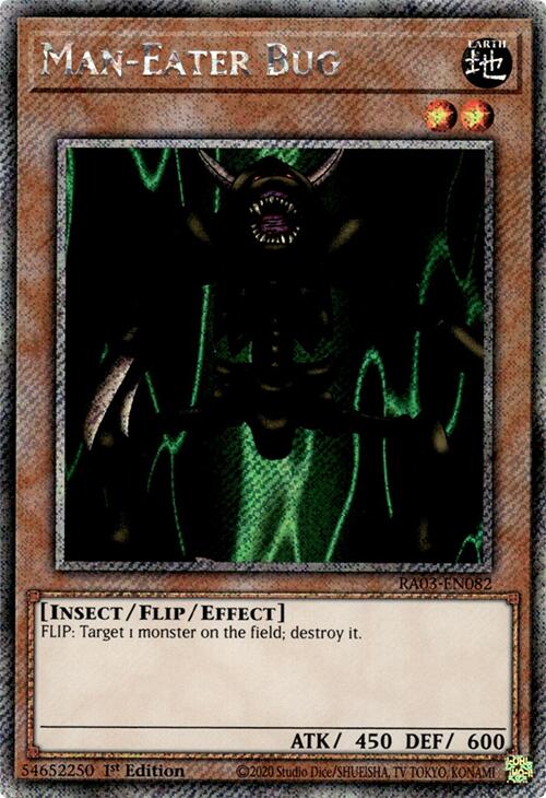 Man-Eater Bug (Platinum Secret Rare) [RA03-EN082] Platinum Secret Rare | Chromatic Games