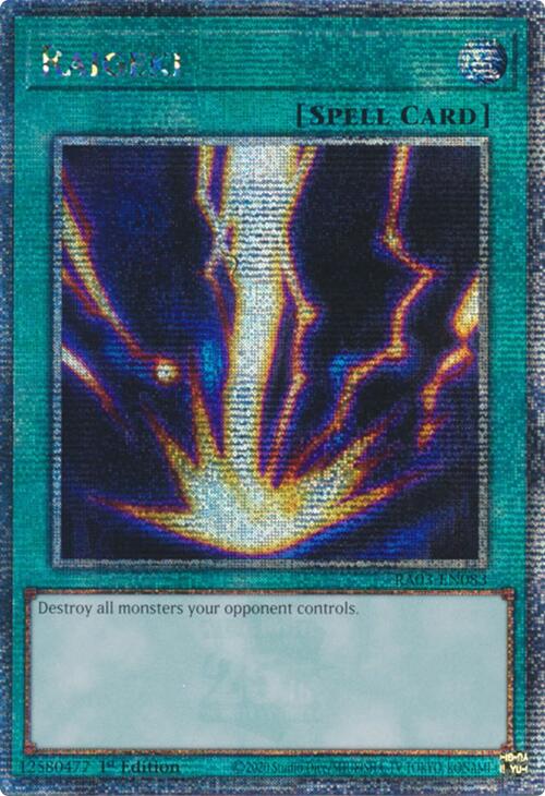 Raigeki (Quarter Century Secret Rare) [RA03-EN083] Quarter Century Secret Rare | Chromatic Games