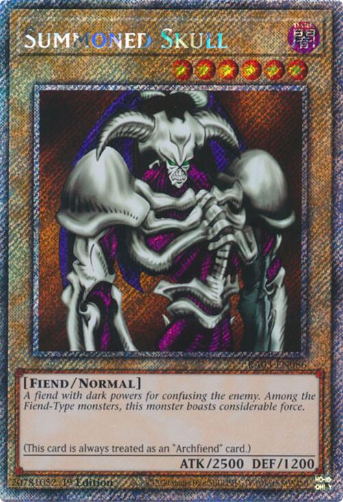 Summoned Skull (Platinum Secret Rare) [RA03-EN086] Platinum Secret Rare | Chromatic Games