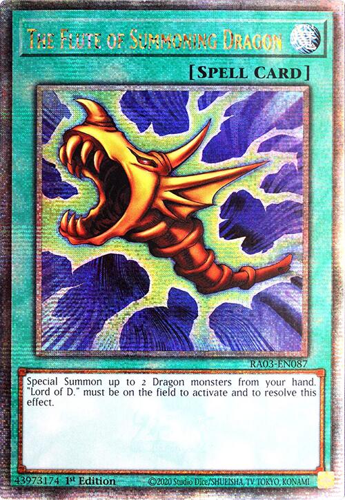 The Flute of Summoning Dragon (Quarter Century Secret Rare) [RA03-EN087] Quarter Century Secret Rare | Chromatic Games