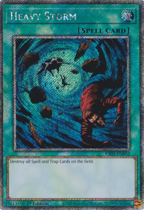 Heavy Storm (Platinum Secret Rare) [RA03-EN092] Platinum Secret Rare | Chromatic Games