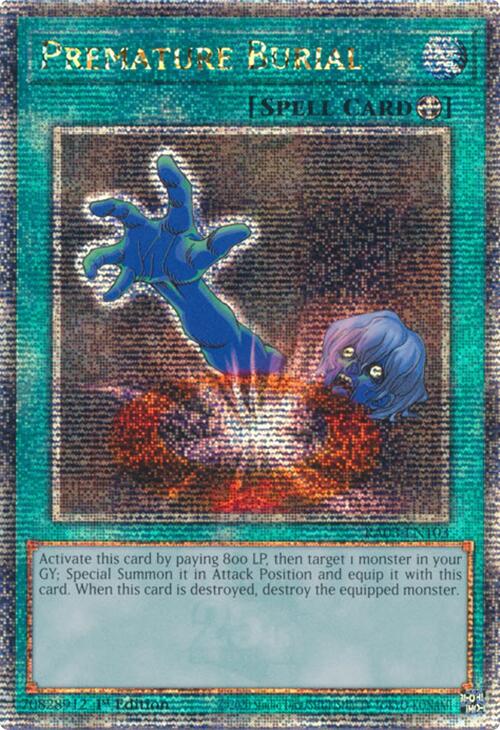 Premature Burial (Quarter Century Secret Rare) [RA03-EN103] Quarter Century Secret Rare | Chromatic Games