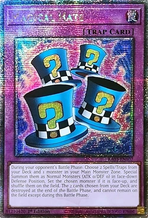 Magical Hats (Quarter Century Secret Rare) [RA03-EN107] Quarter Century Secret Rare | Chromatic Games