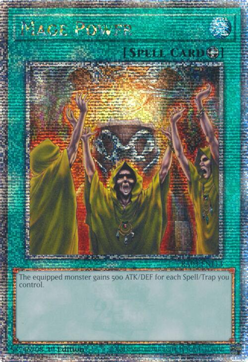 Mage Power (Quarter Century Secret Rare) [RA03-EN113] Quarter Century Secret Rare | Chromatic Games