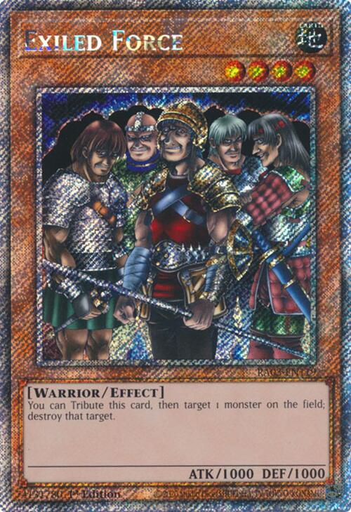 Exiled Force (Platinum Secret Rare) [RA03-EN119] Platinum Secret Rare | Chromatic Games