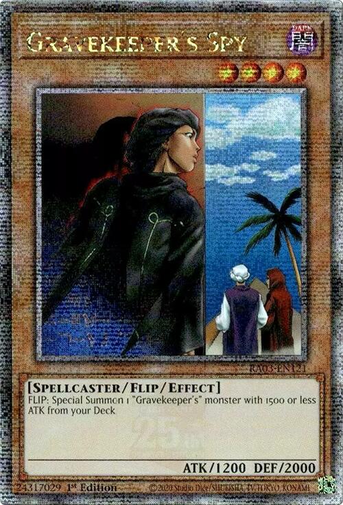 Gravekeeper's Spy (Quarter Century Secret Rare) [RA03-EN121] Quarter Century Secret Rare | Chromatic Games