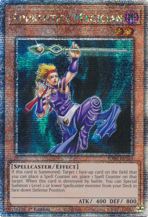 Apprentice Magician (Quarter Century Secret Rare) [RA03-EN124] Quarter Century Secret Rare | Chromatic Games