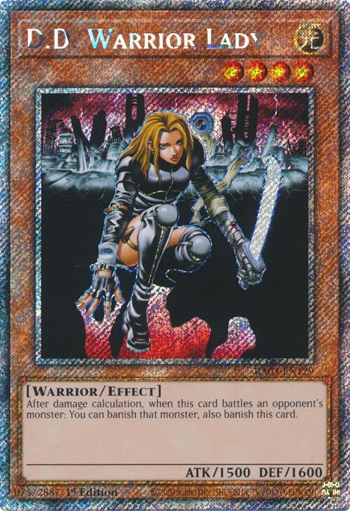 D.D. Warrior Lady (Platinum Secret Rare) [RA03-EN129] Platinum Secret Rare | Chromatic Games