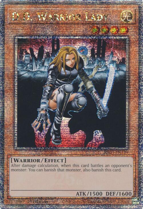 D.D. Warrior Lady (Quarter Century Secret Rare) [RA03-EN129] Quarter Century Secret Rare | Chromatic Games