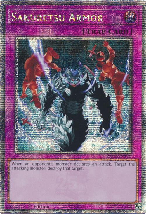 Sakuretsu Armor (Quarter Century Secret Rare) [RA03-EN130] Quarter Century Secret Rare | Chromatic Games