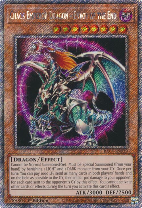 Chaos Emperor Dragon - Envoy of the End (Platinum Secret Rare) [RA03-EN133] Platinum Secret Rare | Chromatic Games