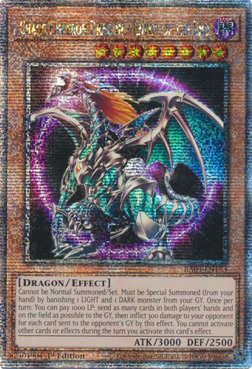 Chaos Emperor Dragon - Envoy of the End (Quarter Century Secret Rare) [RA03-EN133] Quarter Century Secret Rare | Chromatic Games