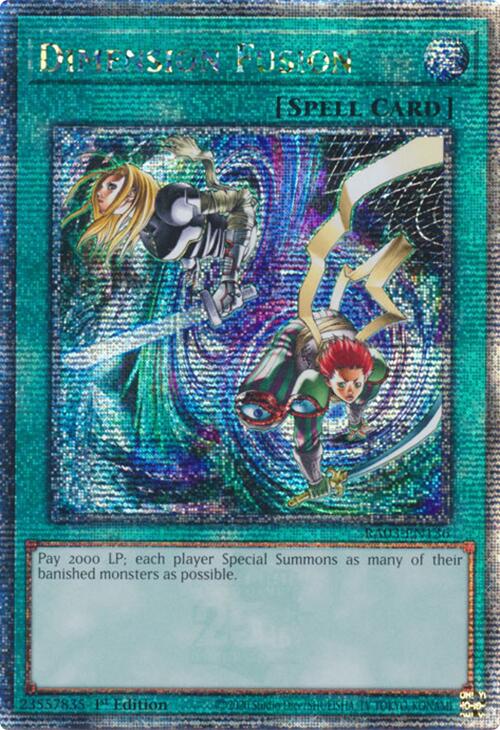 Dimension Fusion (Quarter Century Secret Rare) [RA03-EN136] Quarter Century Secret Rare | Chromatic Games