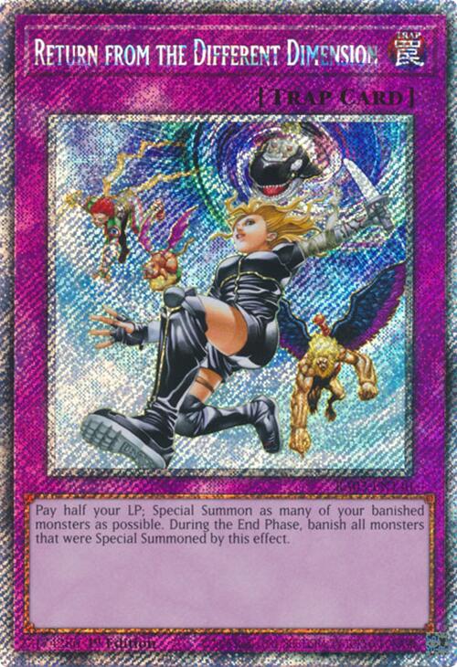 Return from the Different Dimension (Platinum Secret Rare) [RA03-EN140] Platinum Secret Rare | Chromatic Games