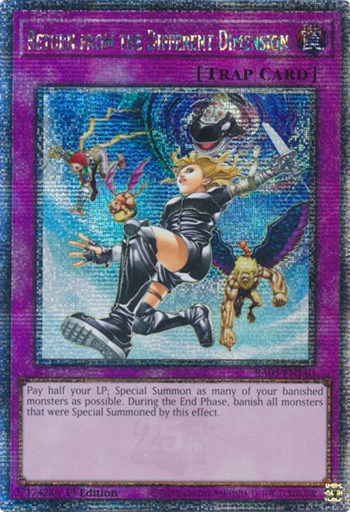 Return from the Different Dimension (Quarter Century Secret Rare) [RA03-EN140] Quarter Century Secret Rare | Chromatic Games