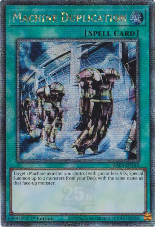 Machine Duplication (Quarter Century Secret Rare) [RA03-EN145] Quarter Century Secret Rare | Chromatic Games