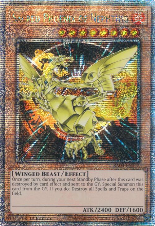 Sacred Phoenix of Nephthys (Quarter Century Secret Rare) [RA03-EN147] Quarter Century Secret Rare | Chromatic Games