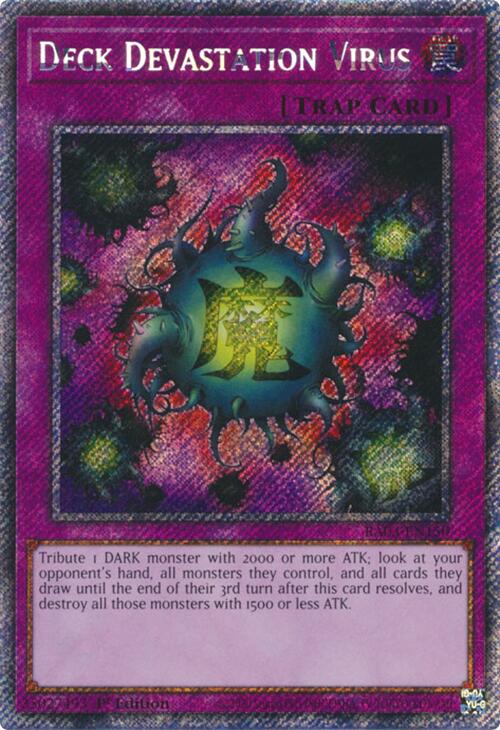 Deck Devastation Virus (Platinum Secret Rare) [RA03-EN150] Platinum Secret Rare | Chromatic Games