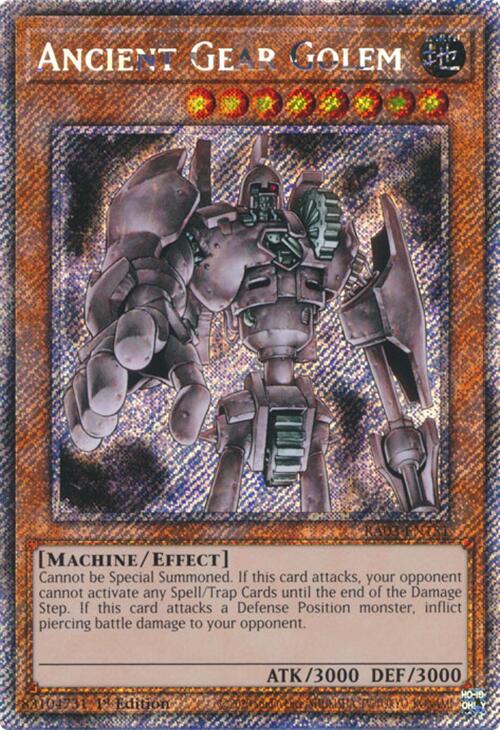 Ancient Gear Golem (Platinum Secret Rare) [RA03-EN151] Platinum Secret Rare | Chromatic Games