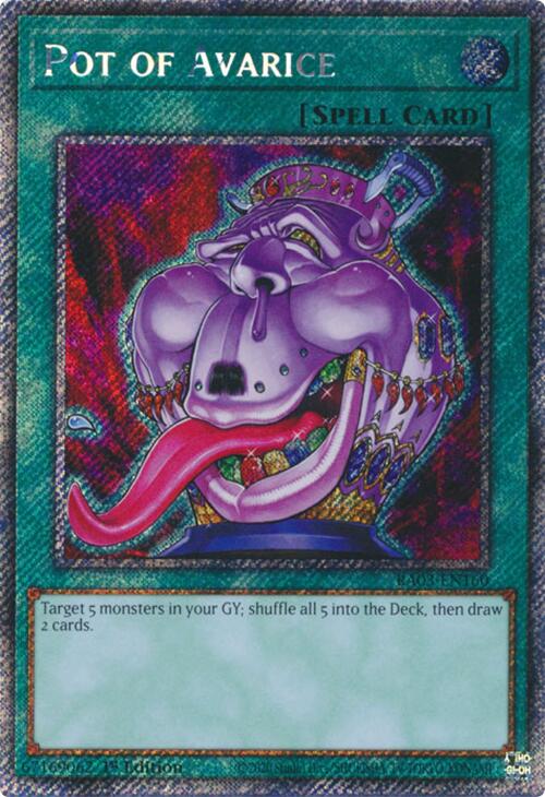 Pot of Avarice (Platinum Secret Rare) [RA03-EN160] Platinum Secret Rare | Chromatic Games