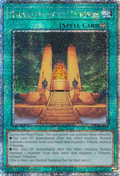 Mausoleum of the Emperor (Quarter Century Secret Rare) [RA03-EN167] Quarter Century Secret Rare | Chromatic Games