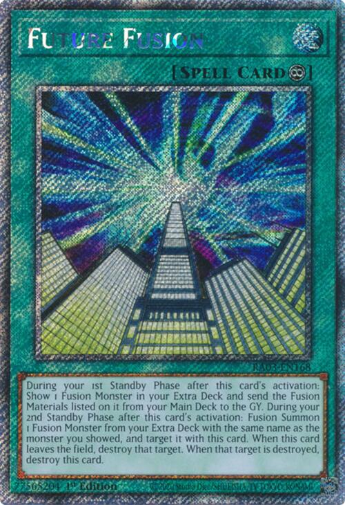 Future Fusion (Platinum Secret Rare) [RA03-EN168] Platinum Secret Rare | Chromatic Games