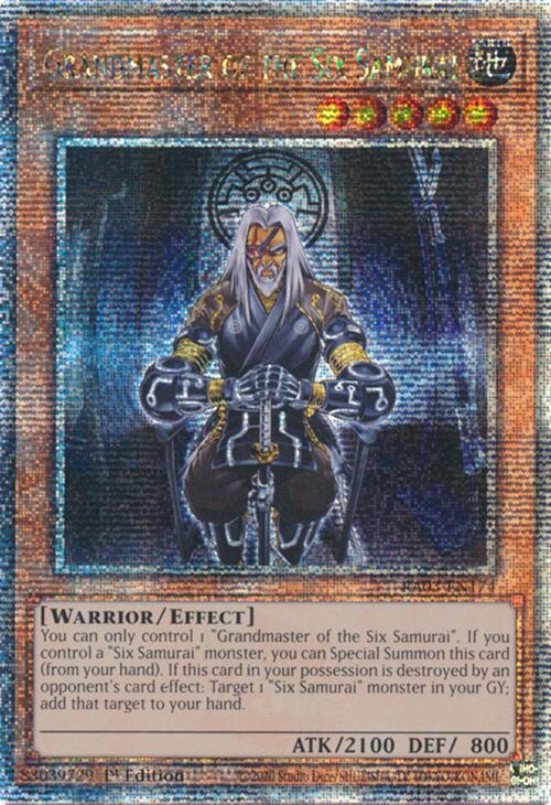 Grandmaster of the Six Samurai (Quarter Century Secret Rare) [RA03-EN174] Quarter Century Secret Rare | Chromatic Games