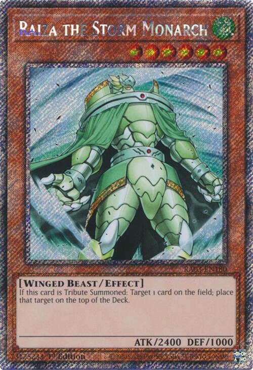 Raiza the Storm Monarch (Platinum Secret Rare) [RA03-EN180] Platinum Secret Rare | Chromatic Games