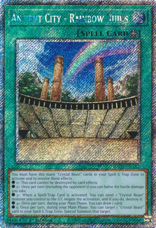 Ancient City - Rainbow Ruins (Platinum Secret Rare) [RA03-EN181] Platinum Secret Rare | Chromatic Games