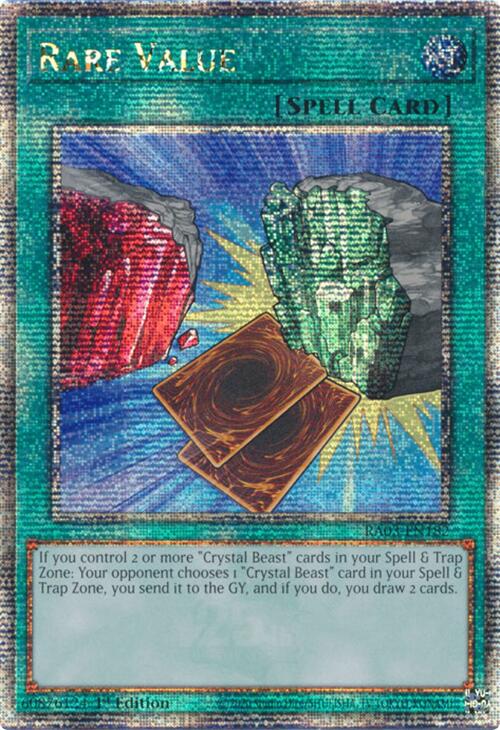 Rare Value (Quarter Century Secret Rare) [RA03-EN182] Quarter Century Secret Rare | Chromatic Games