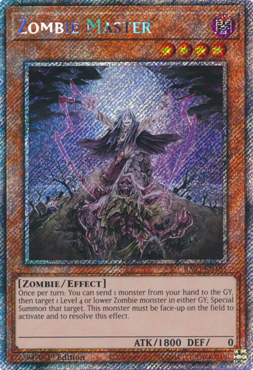 Zombie Master (Platinum Secret Rare) [RA03-EN185] Platinum Secret Rare | Chromatic Games