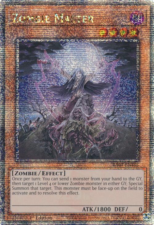 Zombie Master (Quarter Century Secret Rare) [RA03-EN185] Quarter Century Secret Rare | Chromatic Games