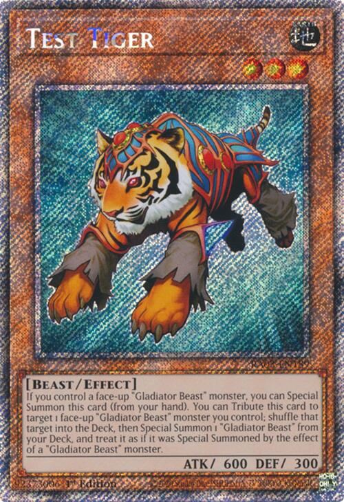 Test Tiger (Platinum Secret Rare) [RA03-EN189] Platinum Secret Rare | Chromatic Games