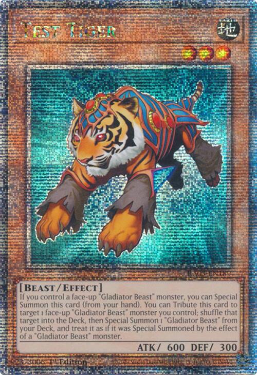 Test Tiger (Quarter Century Secret Rare) [RA03-EN189] Quarter Century Secret Rare | Chromatic Games
