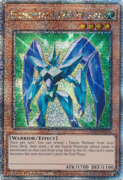 Elemental HERO Prisma (Quarter Century Secret Rare) [RA03-EN193] Quarter Century Secret Rare | Chromatic Games