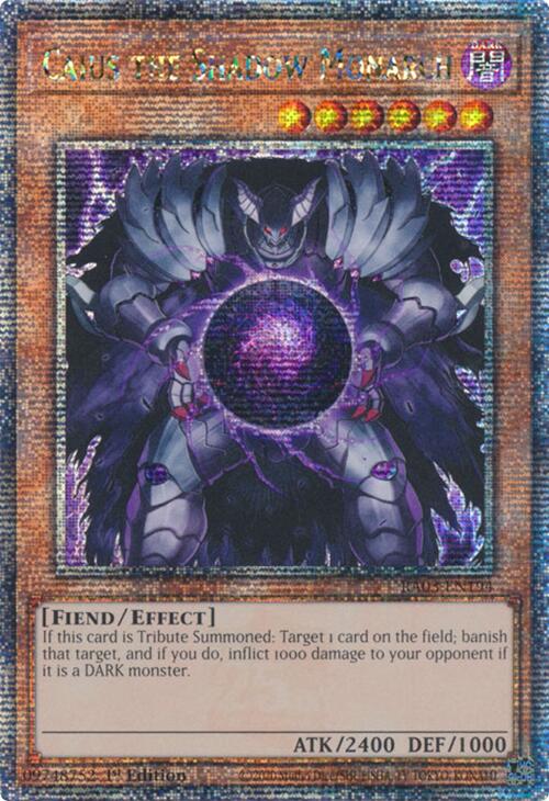 Caius the Shadow Monarch (Quarter Century Secret Rare) [RA03-EN194] Quarter Century Secret Rare | Chromatic Games